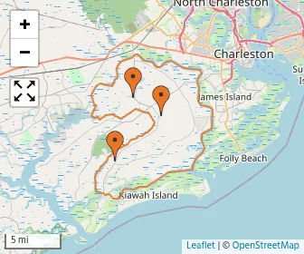 Area schools map